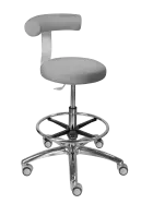 LZ83 G DENT židle lékařská, SILVERTEX - koženka šedá 30514